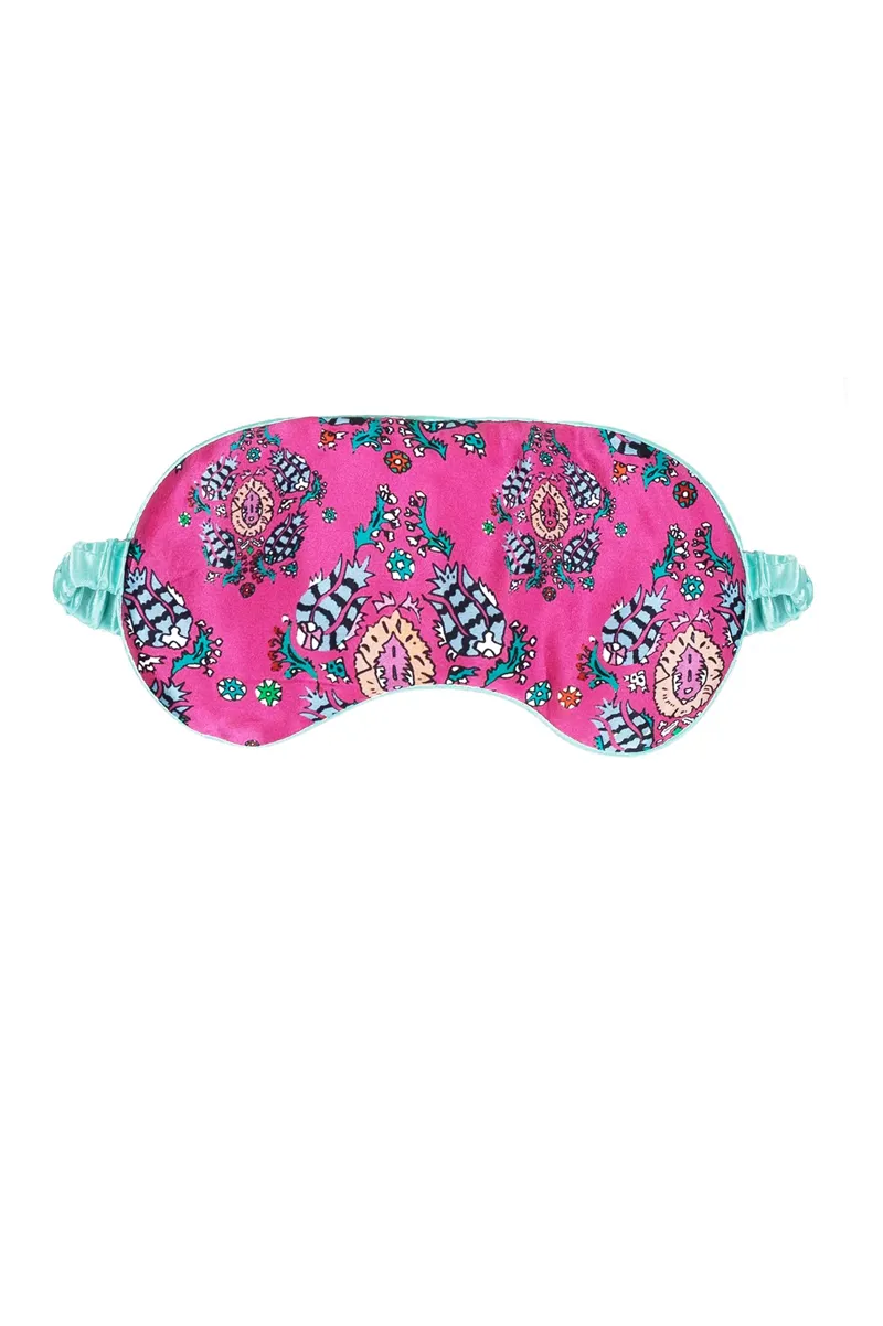 Jessica Russel Flint Persia Silk Eyemask in Pink